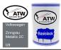 Preview: Volkswagen, Zinngrau Metallic 2C, U9: 500ml Lackdose, von ATW Autoteile West.